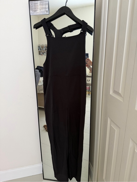 lululemon athletica Pants - lululemon athletica Black Wide-Leg Jumpsuit with Adjustable Straps
